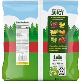 Black Forest Gummy Bears Soft Juicy Fruit Snacks 80oz 6 Flavors Resealable Bag