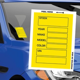 VERSA-TAGS Self Protecting Key Tags with Steel Split Key Rings (Solid Yellow, 350 Tags)