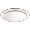 Genware NEV-1365 Oval Flat, Stainless Steel, 12"