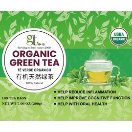 GT Organic Green Tea, 7.06 Ounce Box (100 Tea Bags)