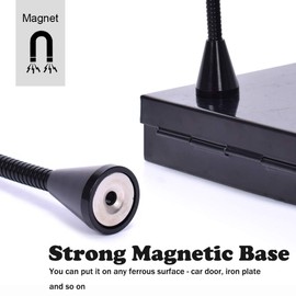 Toolour Magnetic Helping Hands Third Hand Tool 2 Flexible Metal Arms Alligator Clips Strong Magnet Base - Can Be Put Anywhere for Automobile Electronics Soldering Jewelery Painting Art Crafts Hobby