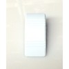 White Euro Rocker Marine Switch Cover