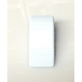 White Euro Rocker Marine Switch Cover