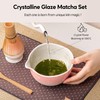 Veraelle Matcha Whisk Set, Handcrafted Crystalline Glaze Matcha Set, 8