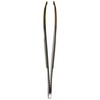 3 Claveles 12240 Tweezers Straight Tip Gold 8 cm