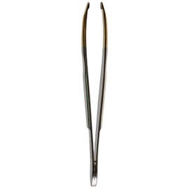 3 Claveles 12240 Tweezers Straight Tip Gold 8 cm