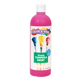 Colorations Paraben-Free Tempera Paint for Kids - Magenta, 16 Ounce Bottle, Non-Toxic and Made in The USA