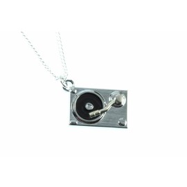 Miniblings Necklace Chain Phonograph 45 cm Platter DJ Musician Music