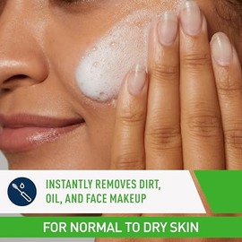 CeraVe Hydrating Cream-to-Foam Cleanser | Makeup Remover and Face Wash With Hyaluronic Acid | Fragrance Free | 19 Ounce
