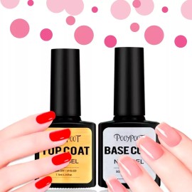 Mafab Top Base + Top Coat 7.5ml Esmalte Lampara Uv Led Set 2pz F