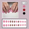 Valentine's Day Press on Nails Short Oval Fake Nails With