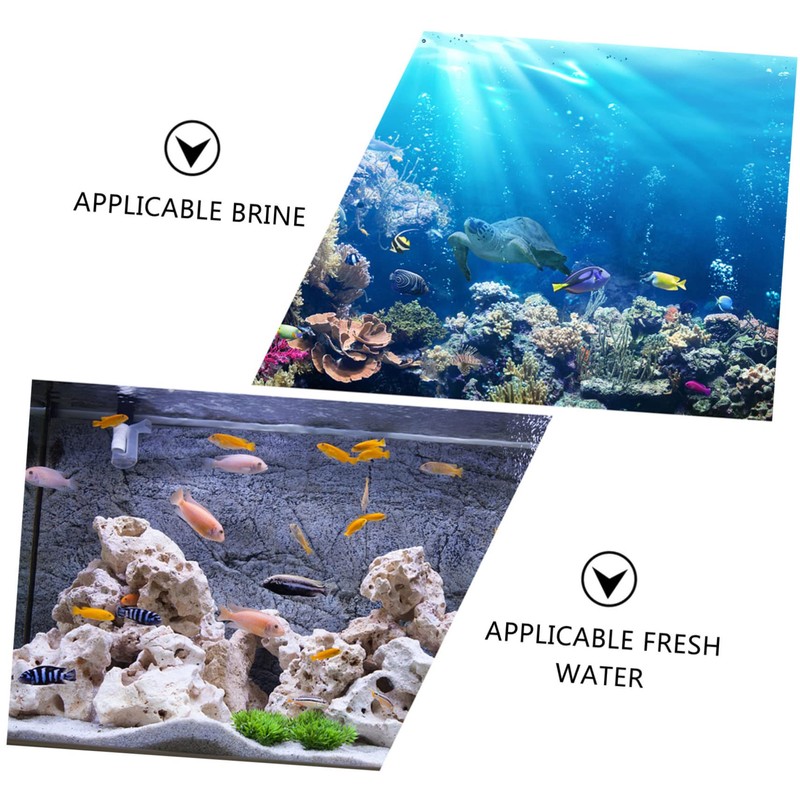 Sosoport 2pcs Aquarium Castle Ornament Fish Tank Background Resin Craft