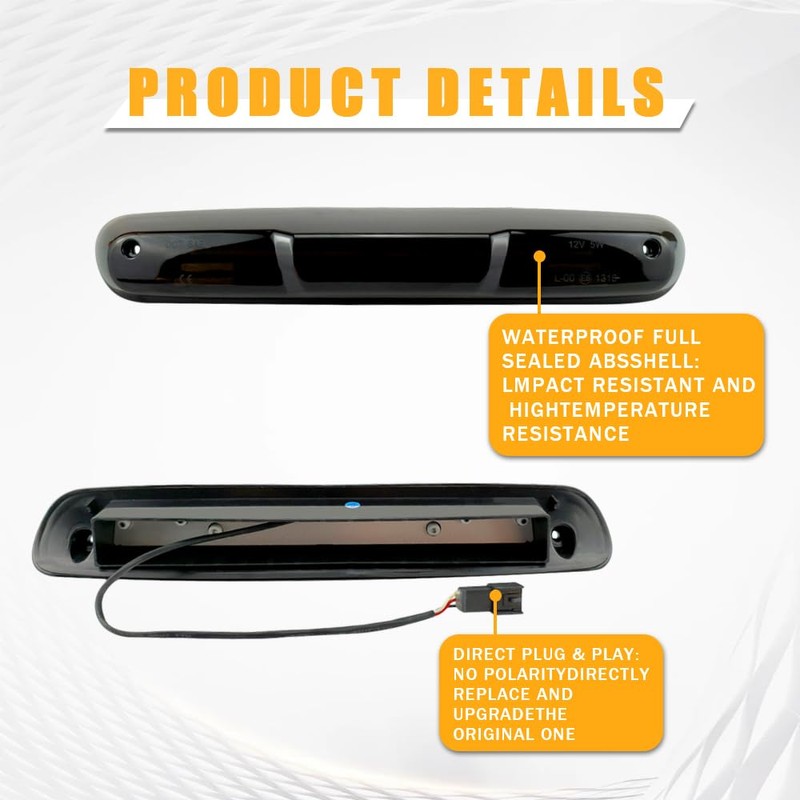 OTnhaee LED Third Brake Light High Mount 3rd Stop Reverse