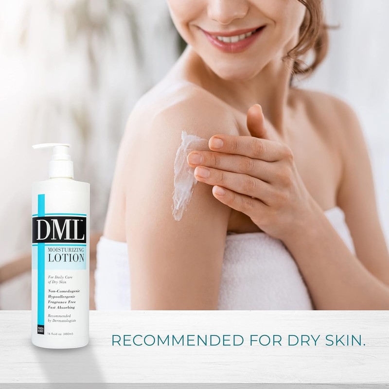 Dml Moisturizing Lotion for Dry Skin, Fragrance Free - 16