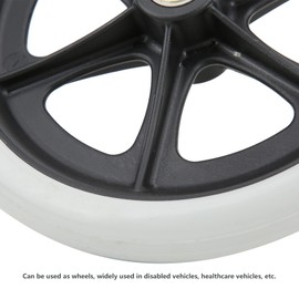 8 Inch Manual Wheelchair Front Wheels Replacement Parts Disabled Elderly People Health Vehicles Walk Chair Walker Non-Slip TPR