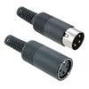 Pair 3-Pin DIN Plug + Socket Connector Audio Hobby DIY