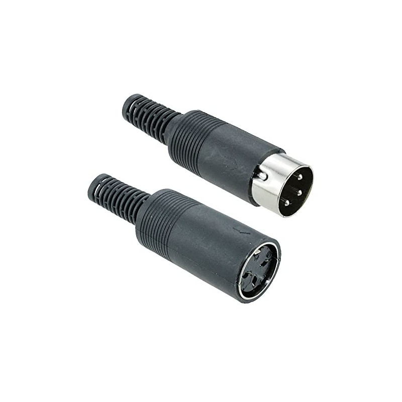 Pair 3-Pin DIN Plug + Socket Connector Audio Hobby DIY