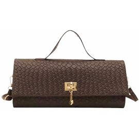 Shoulder Bag for Women Vintage Handbag Retro Classic Small Purse Underarm Tote Handbag Mini Clutch Purse Top-Handle Bag Coffee