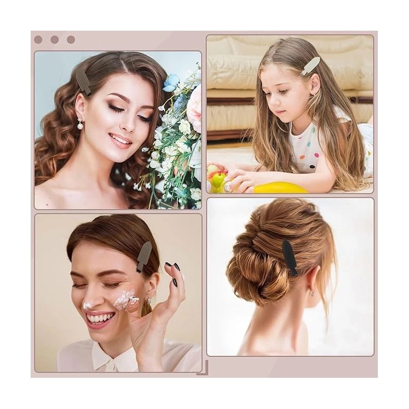 12 Pcs No Bend No Crease Hair Clips, Hair Clips