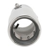 Exhaust Muffler 76mm/2.99in Mirror Polishing Stainless Steel Rear Muffler Exhaust