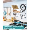 sousac V-Wall Pot Lid Holder, 2 Pack, Black
