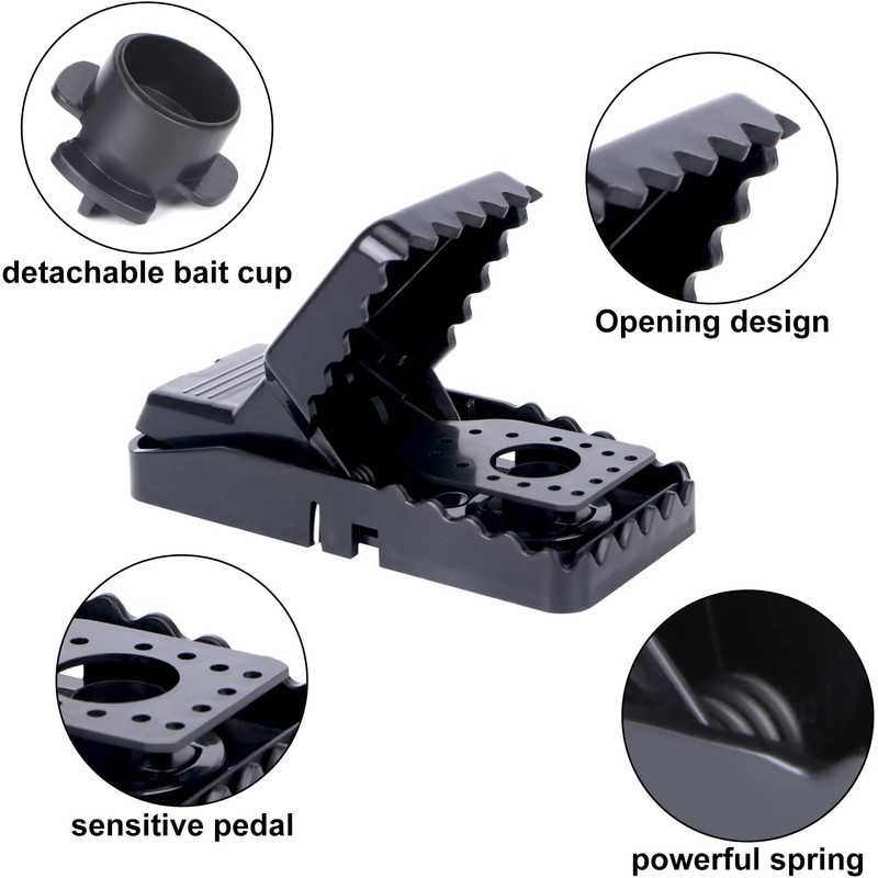 Mouse Traps 8-Packs for Home, Kitchen & Office, Use Indoor