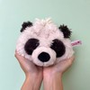 NICI 3090654 Figure Face Pouch Panda Drawstring Panda Black and