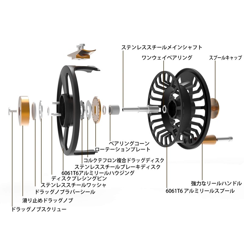 M MAXIMUMCATCH Maxcatch Tail Fly Reel Lightweight Large Arbor Teflon