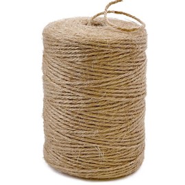 Natural Jute Twine, for Crafts Gift Wrapping Packing Gardening Crochet Knitting Macrame Decor - Color: Beige