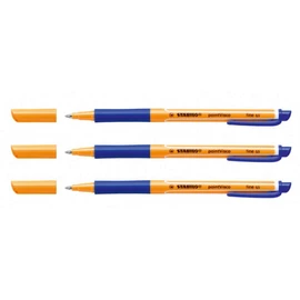 STABILO 'pointVisco' ROLLERBALL PENS 0.5mm - BLUE (1099/41) PACK OF 3