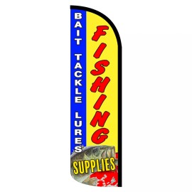 Vista Flags Fishing Supplies Bait Tackle Lures  Premium Windless Polyknit Feather Flag (3 x