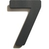 Anthracite Stainless Steel House Number 7 - Solid, Weatherproof and