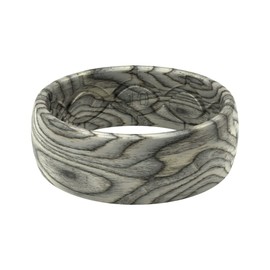 Groove Life Nomad Ash Silicone Ring Breathable Rubber Wedding Rings for Men, Lifetime Coverage, Unique Design, Comfort Fit Ring - Size 10