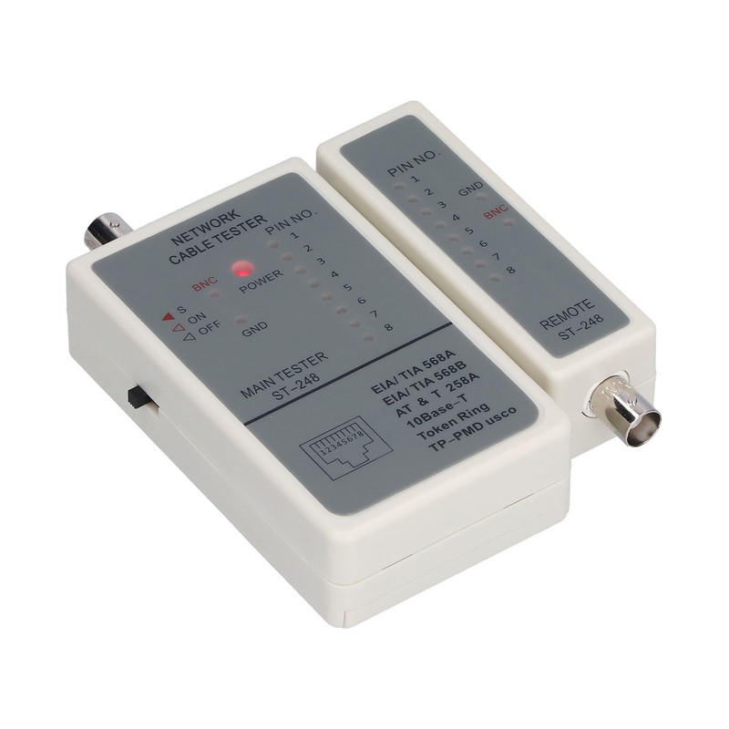 248 Cable Tester Automatic Scanning RJ45 RJ12 RJ11 Network Wires
