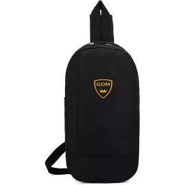 Single GDM Sling Bag Black Backpack Single Strap Crossbody Lightweight Shoulder Bag for