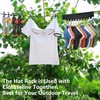 Portable Clothesline with 12 Clothespins, Windproof Travel Clothesline Stretchy Retractable