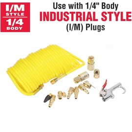 Air Compressor Kit, Quick Connector Air Fitting, Air Compressor Hose Kit with 1/4 Inch NPT for Air Tools (14 Pcs)