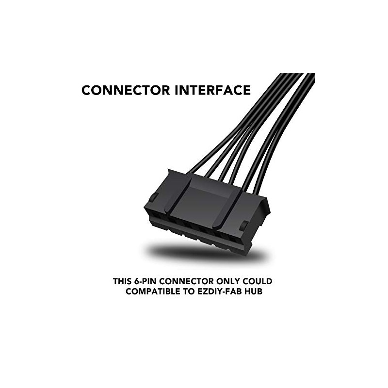 EZDIY-FAB Moonlight RGB Case Fan - 1 Pack (120mm, Desktop)