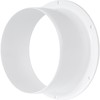 Vent Systems 5" Inch White Air Vent Duct Connector Flange