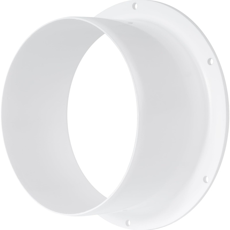 Vent Systems 5" Inch White Air Vent Duct Connector Flange