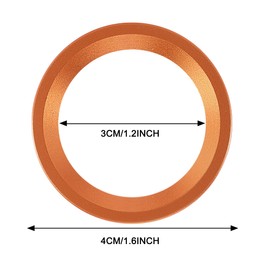 TOMALL Aluminum Engine Start Stop Push Button Cover Trim Compatible with Honda Accord Sedan Sport EX EX-L LX 2018-2023 Car Engine Ignition Start Button Cap Surrounding Trim Ring Decoration (Orange)