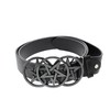 Zac's Alter Ego Black PU Belt with Triple Pentagram Buckle
