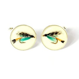 Fly Fishing Cufflinks, Fishing Cufflinks, Angling Cufflinks