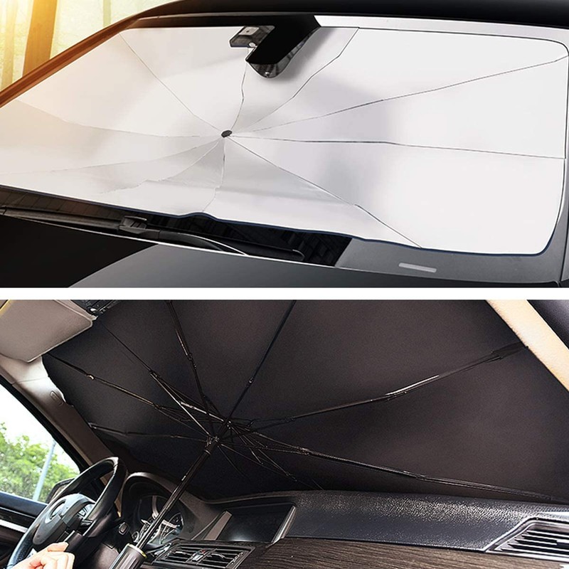 helloleiboo Car Windshield Sun Shade UV Rays and Heat Sun