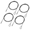 YOKIVE 4 Pcs Safety Cable Locks, Stainless Steel Security Wire