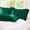 Homiest Ruffle Satin Pillowcase for Hair and Skin, Queen Satin