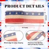 Patriotic Ribbon Wired 2.5 Inch x 10 Yards Red White