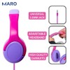 Maro Kids Headphones, Toddler Over Ear Headset with Adjustable Headband,