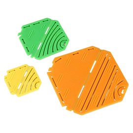 Kanzashi Flower Maker, 3pcs Handcraft Flower Maker Set, Orchid Petal Kanzashi Flower Maker Plates, Quickly & Easily for Kids Girls