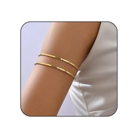 Hebterrka Minimalist bangle, layered bracelet, upper bangle, open bracelet, elegant cuff bangle, round bangle, stackable jewellery, gold